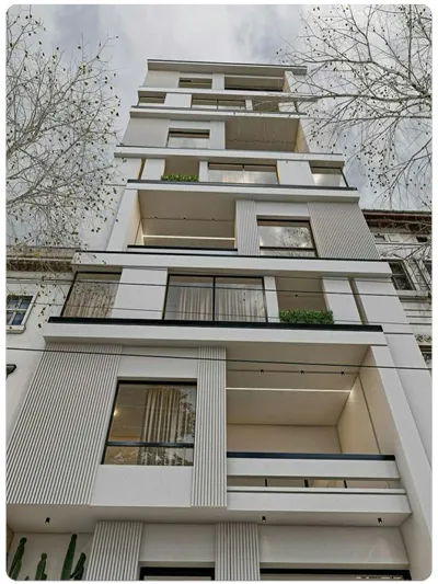 ترکیب آجر سفید با سنگ سفید